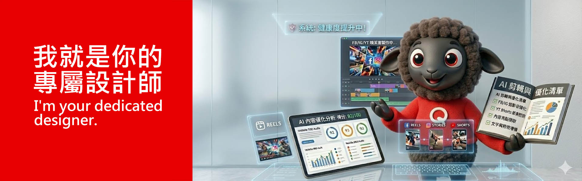 AI影片製作剪輯形象圖